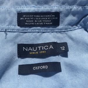 NWT Nautica oxford light blue shirt